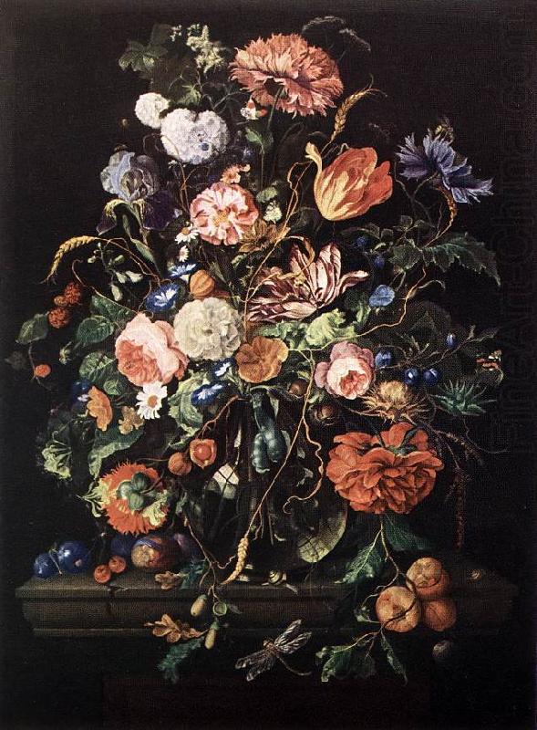 Jan Davidsz. de Heem Flowers in Glass and Fruits china oil painting image